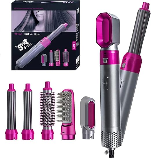 فرشاة مجفف الشعر ، 5 في 1 جهاز تصفيف الهواء الساخن ، 1000 واط