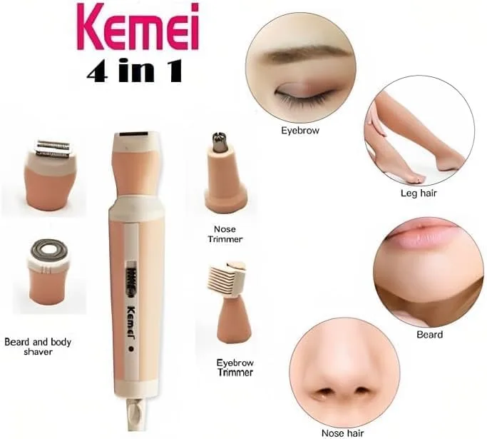 ماكينه كيمي إزاله الشعر --Kemei Km-3024 4 In 1