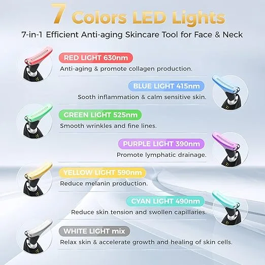 جهاز تدليك الوجه الكهربائي(هايفو 7 الوان ) Intense Pulsed Light 3